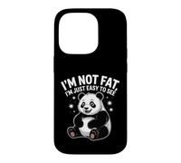 I'm Not Fat I'm Just Easy To See Panda Wildlife Animal Humor Case for iPhone 14 Pro