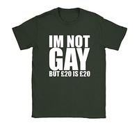 Im Not Gay Mens T-Shirt Medium Military Green Funny Joke Rude Offensive Gift Present