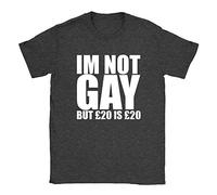 Im Not Gay Mens T-Shirt Small Dark Heather Funny Joke Rude Offensive Gift Present