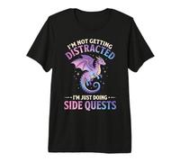 I'm Not Getting Distracted I'm Just Doing Side Quests Premium T-Shirt