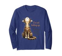 Im Not Giving Up Im Just Looking for Snacks Funny Cat Tabby Long Sleeve T-Shirt