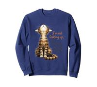 Im Not Giving Up Im Just Looking For Snacks Funny Cat Tabby Sweatshirt