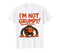I'm Not Grumpy, Grumpy Monkey for Kids Boys Girls Funny T-Shirt