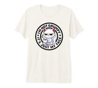 I'm Not Grumpy It's Just My Face Cat Irony and Sarcasm Cat Premium T-Shirt