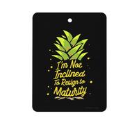I'm Not Inclined Resign Car Air Freshener Decorative Hanging Aromatherapy Tablets for Car Trucks Square