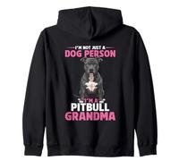 I'm Not Just A Dog Person I'm A Pitbull Grandma Zip Hoodie