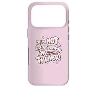 I'm Not Just a Survivor I'm a Thriver Breast Awareness Girl Case for iPhone 17 Pro