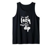 I'm Not Lazy, I Just Bought The Dip Funny Crypto Trader Tank Top