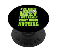 I'm Not Lazy I Just Enjoy Doing Nothing Skeleton Bones Sofa PopSockets Adhesive PopGrip