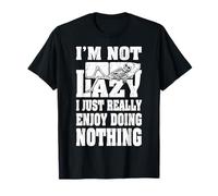 I'm Not Lazy I Just Enjoy Doing Nothing Skeleton Bones Sofa T-Shirt