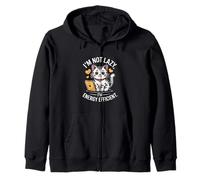 I'm Not Lazy I'm Energy Efficient Cat Zip Hoodie