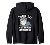 I'm Not Lazy I'm Just In In Energy Saving Mode Zip Hoodie