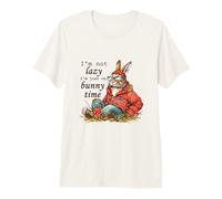 I'm Not Lazy I'm Just On Bunny Time Rabbit Design Premium T-Shirt