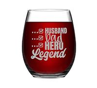 I'm Not Like A Regular Dad I'm A Cool Dad Funny Stemless Wine Glass Laser Engraved Whiskey Glass Shot Glass Unique Novelty Idea for Him, Her, Mom, Wife, Boss, Sister, BFF, Birthday Gifts, 15 oz