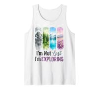 I'm Not Lost I'm Exploring Nature Watercolor Art Tank Top