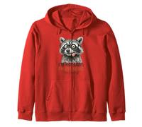 Im Not Lost Im Exploring The Pantry Funny Raccoon Glasses Zip Hoodie