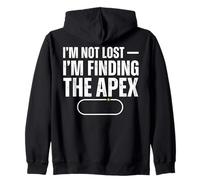 Im Not Lost Im Finding The Apex Outdoor Humor Zip Hoodie