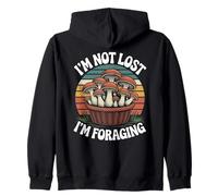 I'm Not Lost I'm Foraging Forager Mycologist Mushroom Zip Hoodie