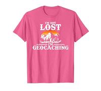 I'm Not Lost I'm Geocaching - Funny Geocaching T-Shirt, Men, Pink Heather, X-Large