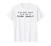 I'm not Lost I'm on a Side Quest Funny Gamer Humor T-Shirt