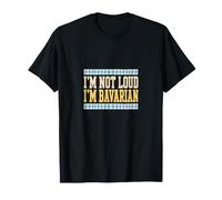 I'm Not Loud I'm Bavarian Blue White Pattern Women T-Shirt