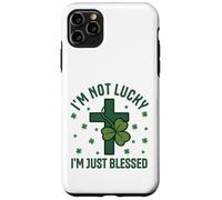 Im Not Lucky Im Just Blessed Christian St Patricks Day Cross Case for iPhone 11 Pro Max
