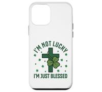 Im Not Lucky Im Just Blessed Christian St Patricks Day Cross Case for iPhone 12 mini