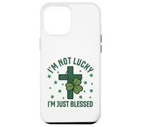 Im Not Lucky Im Just Blessed Christian St Patricks Day Cross Case for iPhone 12 Pro Max