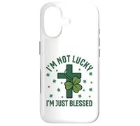Im Not Lucky Im Just Blessed Christian St Patricks Day Cross Case for iPhone 17