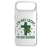 Im Not Lucky Im Just Blessed Christian St Patricks Day Cross Case for iPhone Air