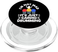 Im Not Mad Its Just Cardio Drumming PopSockets PopGrip for MagSafe