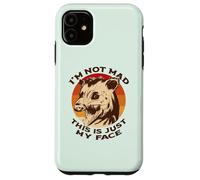 I'M NOT MAD THIS IS JUST MY FACE Funny Possum Scream Meme Case for iPhone 11