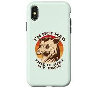 I'M NOT MAD THIS IS JUST MY FACE Funny Possum Scream Meme Case for iPhone X/XS
