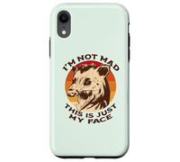 I'M NOT MAD THIS IS JUST MY FACE Funny Possum Scream Meme Case for iPhone XR