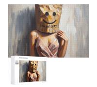 Im Not Okay - A Woman with A Smiling Jigsaw Puzzle, 1000 PCS, Relaxing Activity for Adults, Versatile Leisure for Adults Who Enjoy Jigsaws, at Home