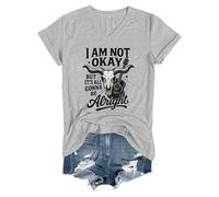 I'm Not Okay But It's All Gonna Be Alright Shirt, Im Not Okay Shirt V Neck Grey