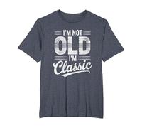 I'm Not Old I Am Classic Funny Retro Style 03 T-Shirt, Men's Big and Tall, Heather Blue, 6X Tall