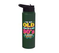 Im Not Old Im A 90s Classic Retro Nineties Stainless Steel Insulated Water Bottle