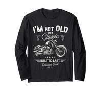 I'm Not Old I'm A Classic. Birthday Classic Retro Motorbike Long Sleeve T-Shirt