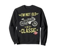 I'm Not Old I'm A Classic. Vintage, Retro Motorbike Birthday Sweatshirt