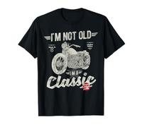 I'm Not Old I'm A Classic. Vintage Retro Motorbike, Birthday T-Shirt