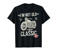 I'm Not Old I'm A Classic. Vintage, Retro Motorbike Birthday T-Shirt