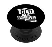 I'M NOT OLD I'M AN EPIC LEVEL CHARACTER Funny Gamer PopSockets Adhesive PopGrip