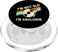 Im Not Old Im Analogue Fathers Day Retro Vinyl Music Record PopSockets PopGrip for MagSafe