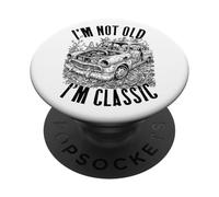 I'm Not Old I'm Classic Funny Vintage Abandoned Car Animals PopSockets Adhesive PopGrip