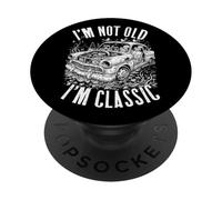 I'm Not Old I'm Classic Funny Vintage Abandoned Car Animals PopSockets Adhesive PopGrip