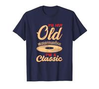 I'm Not Old I'm Classic Music Record Vinyl Record Collector T-Shirt, Men, Navy Blue, 3X-Large