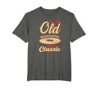 I'm Not Old I'm Classic Music Record Vinyl Record Collector T-Shirt, Men's Big and Tall, Asphalt Grey, 3X Tall