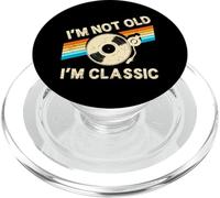Im Not Old Im Classic Retro Birthday Vinyl Turntable Music PopSockets PopGrip for MagSafe