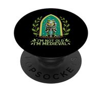 Im Not Old I'm Medieval Funny Frog Knight Fantasy Humor PopSockets Adhesive PopGrip